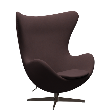 3316 Ægget loungestol, stel i brown bronze af Arne Jacobsen - Christianshavn - 1135 Blue/Orange - Jacobsen Plus