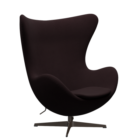 3316 Ægget loungestol, stel i brown bronze af Arne Jacobsen - Christianshavn - 1142 Dark Red Uni - Jacobsen Plus