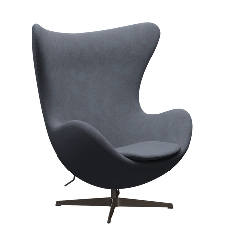 3316 Ægget loungestol, stel i brown bronze af Arne Jacobsen - Christianshavn - 1150 Orange/Blue - Jacobsen Plus