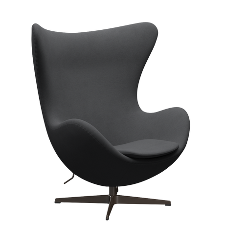 3316 Ægget loungestol, stel i brown bronze af Arne Jacobsen - Christianshavn - 1172 Grey Uni - Jacobsen Plus