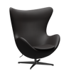 3316 Egg™ Sessel, Gestell in Schwarz von Arne Jacobsen