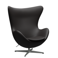 3316 Egg™ Lounge-Sessel, Gestell in Silver Grey von Arne Jacobsen