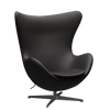 3316 Egg™ Lounge-Sessel, Gestell in Warm Graphite von Arne Jacobsen