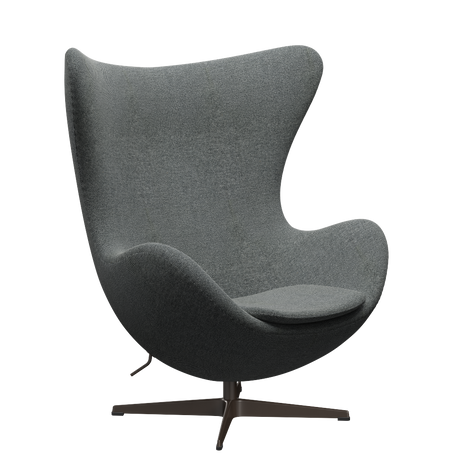 3316 Ægget loungestol, stel i brown bronze af Arne Jacobsen - Hallingdal - 126 White/Brown - Jacobsen Plus
