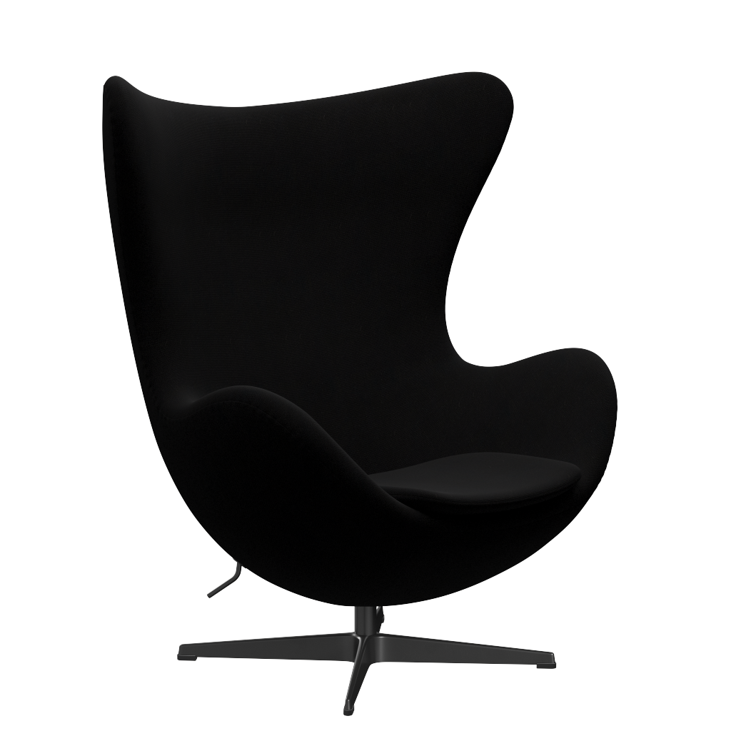 3316 Egg™ Sessel, Gestell in Schwarz von Arne Jacobsen - Hallingdal - 190 Schwarz - Jacobsen Plus