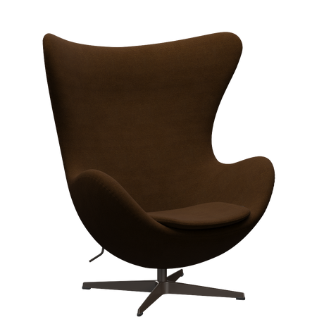 3316 Ægget loungestol, stel i brown bronze af Arne Jacobsen - Hallingdal - 350 Brown - Jacobsen Plus