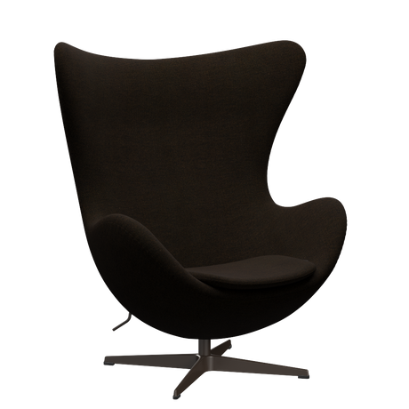 3316 Ægget loungestol, stel i brown bronze af Arne Jacobsen - Hallingdal - 370 Black/Brown - Jacobsen Plus