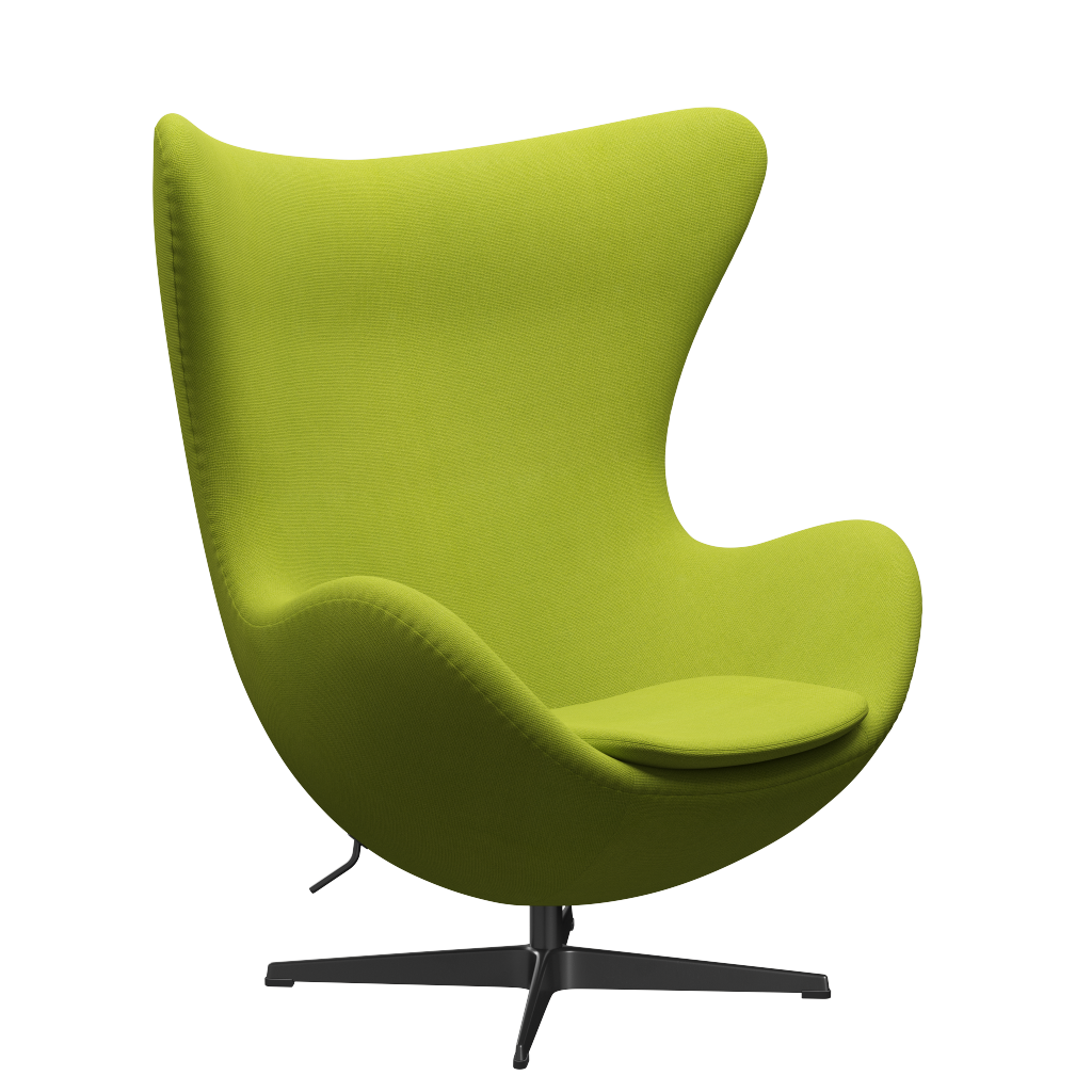 3316 Egg™ Sessel, Gestell in Schwarz von Arne Jacobsen - Hallingdal - 907 Lime - Jacobsen Plus