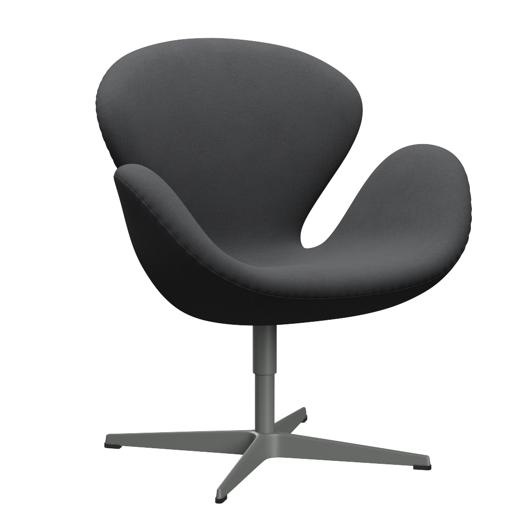 3320 Svanen loungestol, stel i silver grey af Arne Jacobsen - Christianshavn - 1172 Grey Uni - Jacobsen Plus