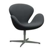 3320 Svanen loungestol, stel i silver grey af Arne Jacobsen - Christianshavn - 1172 Grey Uni - Jacobsen Plus