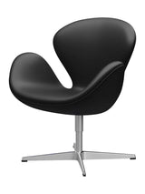 3320 Svanen i læder af Arne Jacobsen - Aura læder / Sort/brun - Jacobsen Plus