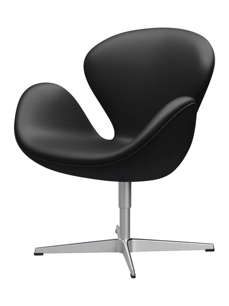 3320 Swan™ Sessel in Leder von Arne Jacobsen - Aura Leder / Schwarz/Braun - Jacobsen Plus
