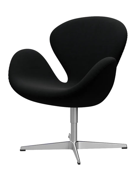 3320 Swan™ Sessel™ Sessel in Textil (Preisgruppe 1) von Arne Jacobsen - Ruhm / 60999 Schwarz - Jacobsen Plus