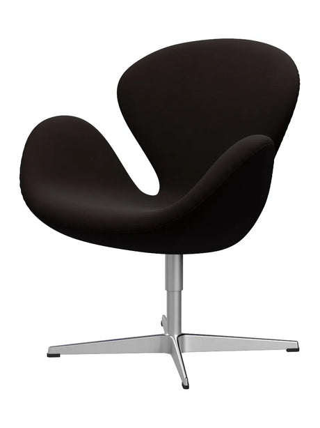 3320 Swan™ Sessel™ Sessel in Textil (Preisgruppe 1) von Arne Jacobsen - Ruhm / 61044 Dunkelbraun - Jacobsen Plus