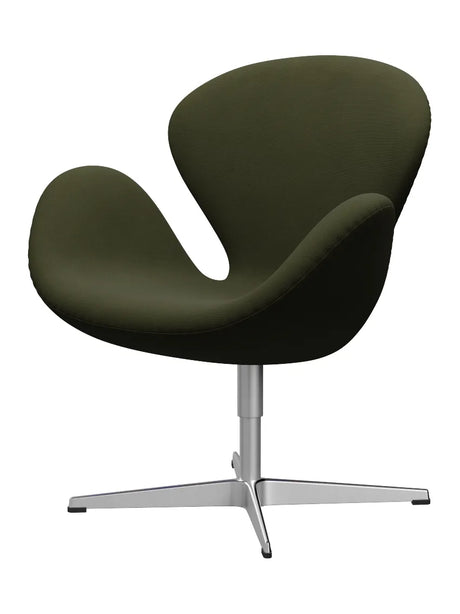 3320 Swan™ Sessel™ Sessel in Textil (Preisgruppe 1) von Arne Jacobsen - Ruhm / 68148 Dunkelbraun/Grün - Jacobsen Plus