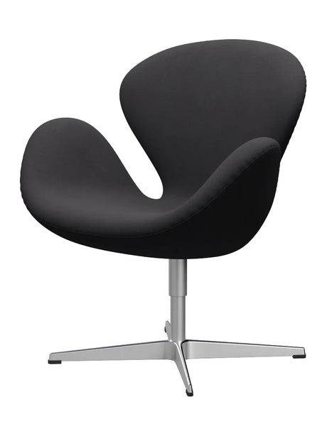 3320 Swan™ Sessel im Textil (Preisgruppe 2) von Arne Jacobsen - Fiord / 981 Schwarz - Jacobsen Plus