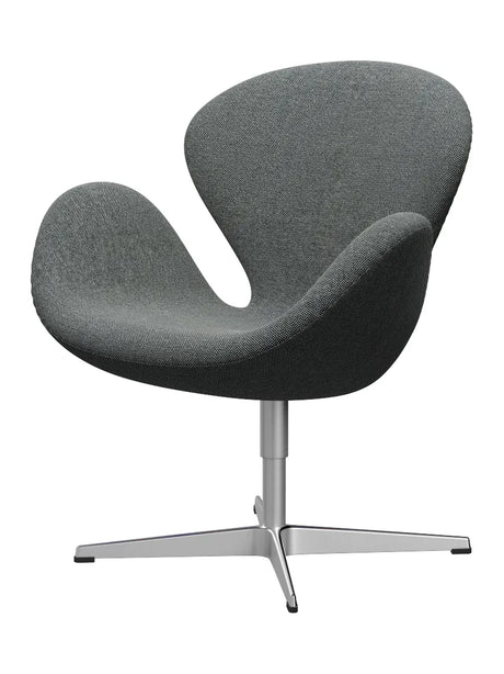 3320 Swan™ Sessel im Textil (Preisgruppe 2) von Arne Jacobsen - Hallingdal / 126 White/Brown - Jacobsen Plus
