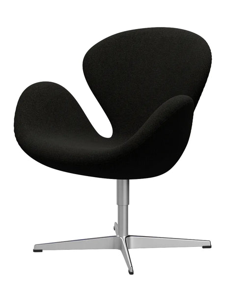 3320 Swan™ Sessel im Textil (Preisgruppe 2) von Arne Jacobsen - Hallingdal / 173 Schwarz/Grau - Jacobsen Plus