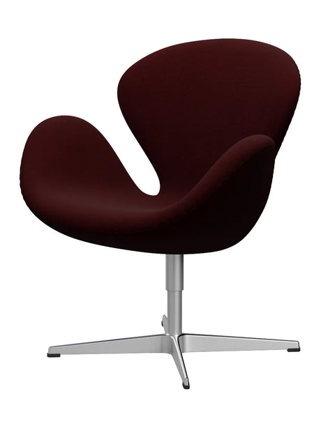 3320 Swan™ Sessel im Textil (Preisgruppe 2) von Arne Jacobsen - Hallingdal / 694 Weinrot - Jacobsen Plus