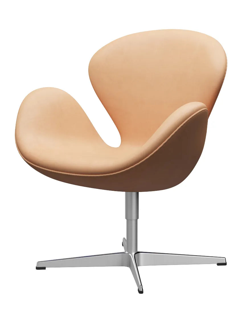 3320 Svanen i læder af Arne Jacobsen - Natur læder / Natur - Jacobsen Plus