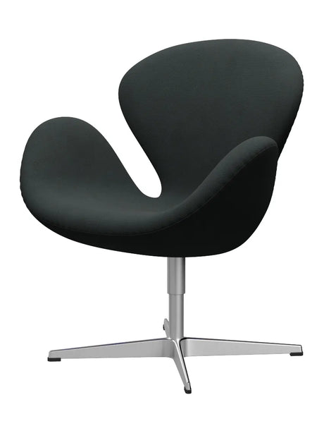 3320 Swan™ Sessel im Textil (Preisgruppe 2) von Arne Jacobsen - Steelcut / 180 Holzkohle - Jacobsen Plus