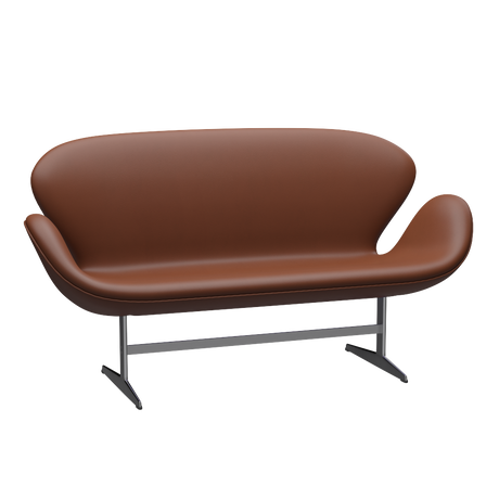 3321 Schwanensofa von Arne Jacobsen - Aura Leder - Black Brown - Jacobsen Plus