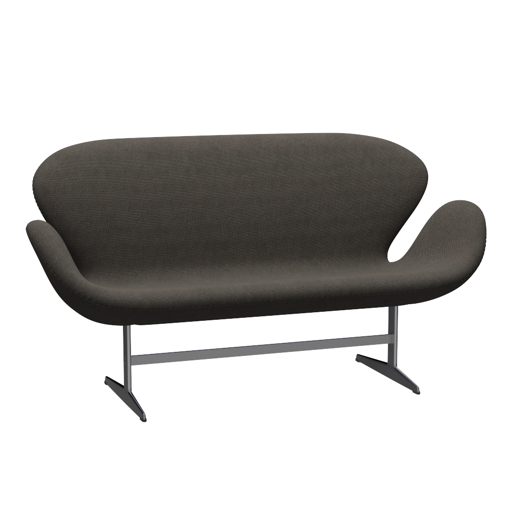 3321 Svanesofa af Arne Jacobsen - Hallingdal - 153 Light Charcoal - Jacobsen Plus