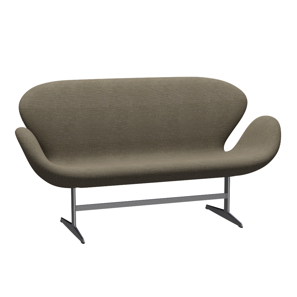 3321 Svanesofa af Arne Jacobsen - Hallingdal - 227 Grey/Brown - Jacobsen Plus
