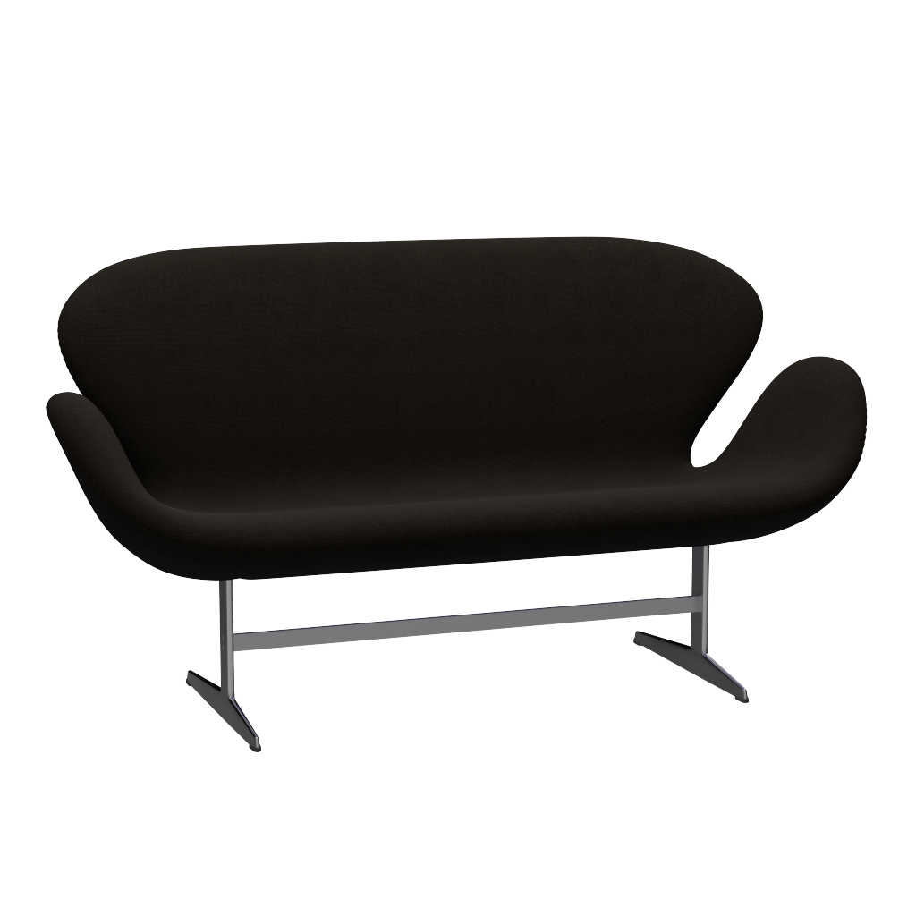 3321 Svanesofa af Arne Jacobsen - Hallingdal - 390 Dark Brown - Jacobsen Plus