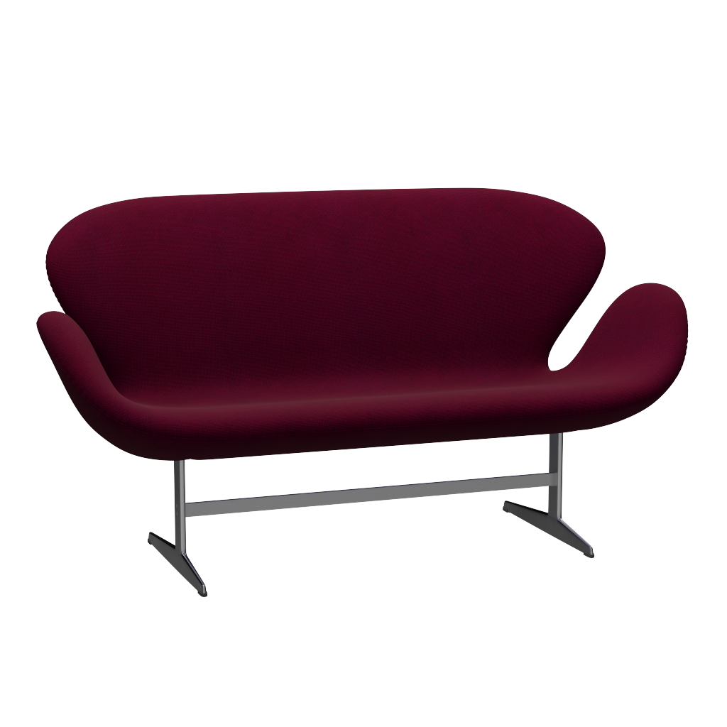 3321 Svanesofa af Arne Jacobsen - Hallingdal - 563 Dark Rose - Jacobsen Plus