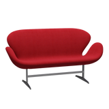 3321 Svanesofa af Arne Jacobsen - Hallingdal - 680 Red - Jacobsen Plus