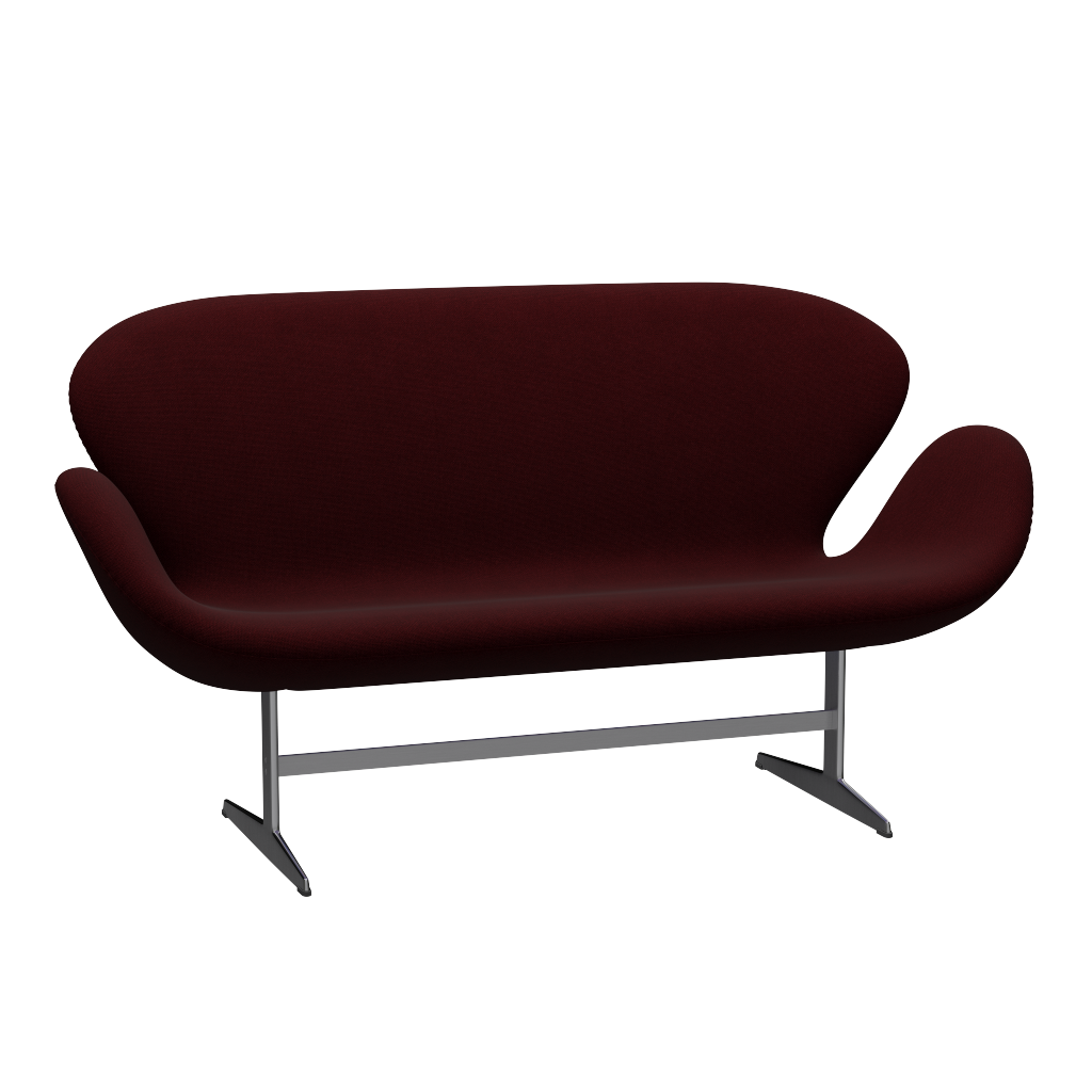 3321 Svanesofa af Arne Jacobsen - Hallingdal - 694 Wine Red - Jacobsen Plus