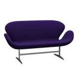 3321 Svanesofa af Arne Jacobsen - Hallingdal - 702 Purple - Jacobsen Plus