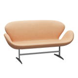 3321 Svanesofa af Arne Jacobsen - Natural læder - Jacobsen Plus