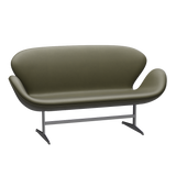 3321 Svanesofa af Arne Jacobsen - Essential læder - Moss Green - Jacobsen Plus