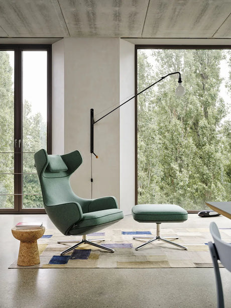 Grand Repos Sessel inkl. Fußhocker, Cognac (Premium Leder) von Vitra - 2 - Jacobsen Plus