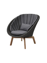 Peacock Loungestol, Soft Rope m/ben i teak fra Cane-line - 1 - Jacobsen Plus