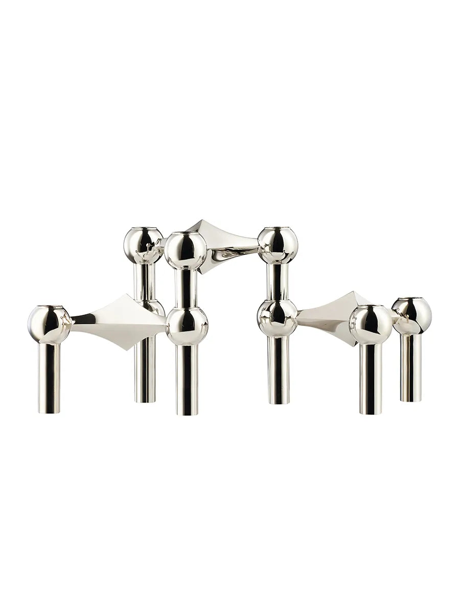 Nagel Lysestage, krom fra STOFF Nagel - 3 stk. - Jacobsen Plus