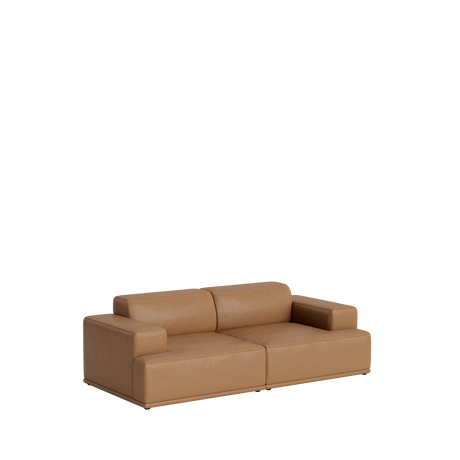 Connect Soft Modular 2 Pers. Sofa, Kombination 1 von Muuto - Feines Leder - Jacobsen Plus