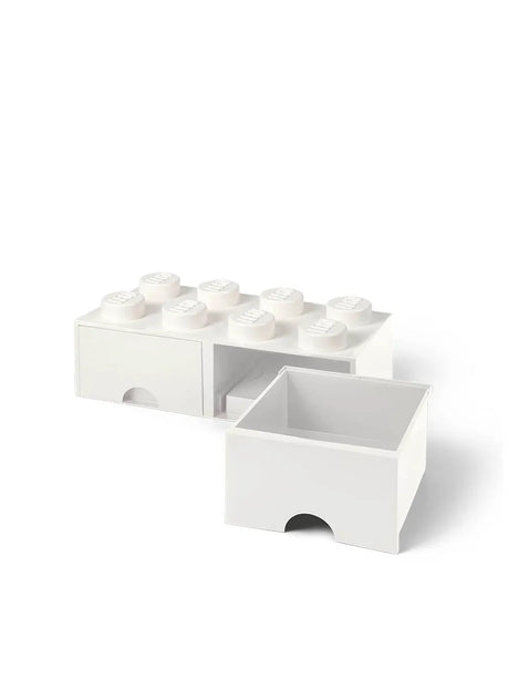 LEGO Kasse 2x4 mit 2 Schubladen, Weiß von Room Copenhagen - 4 - Jacobsen Plus