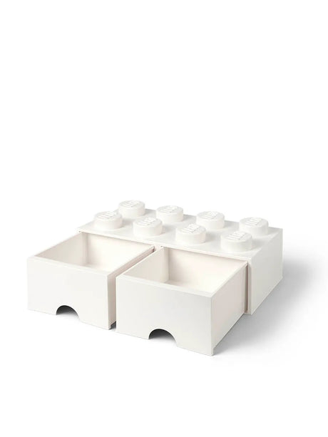 LEGO Kasse 2x4 mit 2 Schubladen, Weiß von Room Copenhagen - 3 - Jacobsen Plus