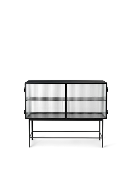 Haze Sideboard von Ferm Living - Reed-Glas - Schwarz - Jacobsen Plus