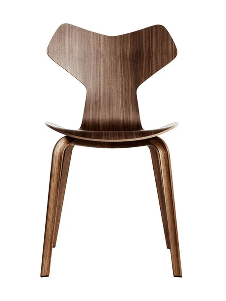 4130 Grand Prix mit Holzbeinen von Arne Jacobsen - Ohne Polsterung / Walnuss / Keine Farbe - Jacobsen Plus