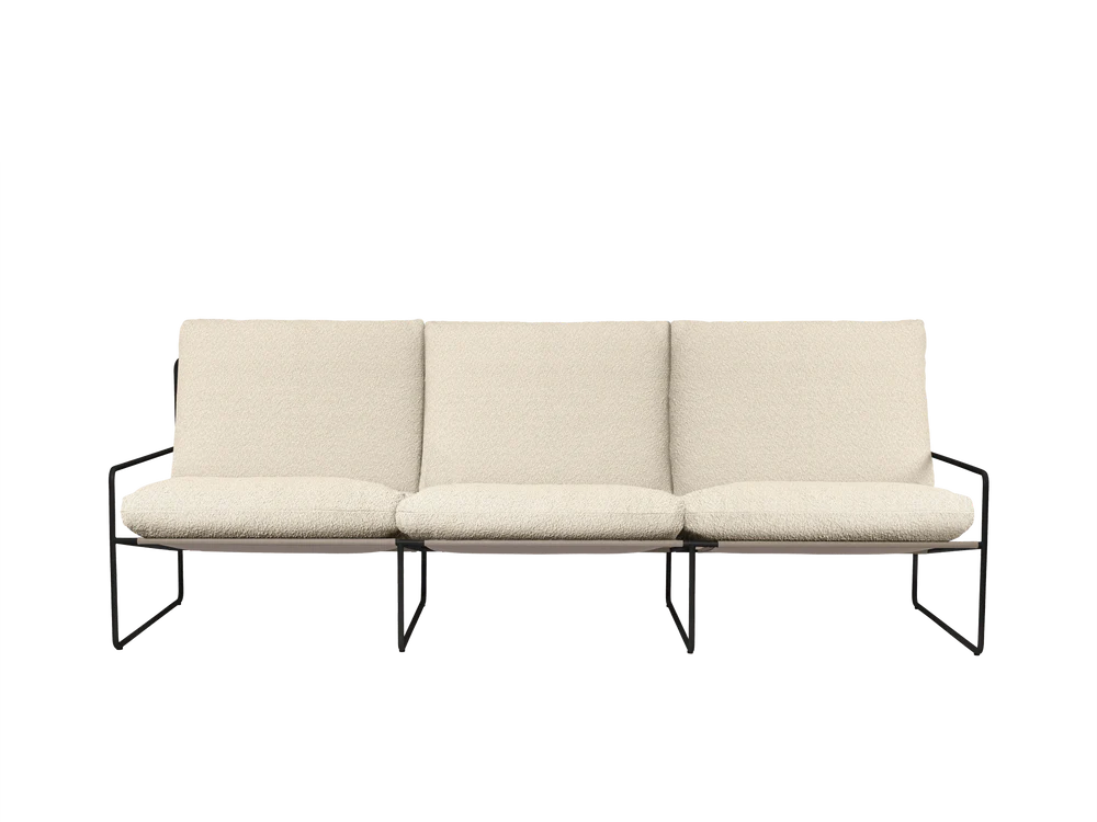 Desert 3-Seater outdoor sofa fra Ferm Living - Black - Pure Bouclé - Off-white - Jacobsen Plus