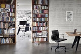 Aluminium Chair EA 119 kontorstol, sort læder fra Vitra - 2 - Jacobsen Plus
