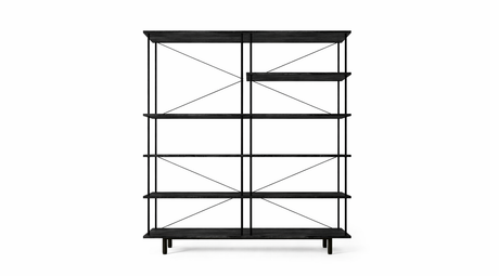 Seiton Regal 5-1 R in Schwarz Eiche von Stellar Works - 1 - Jacobsen Plus