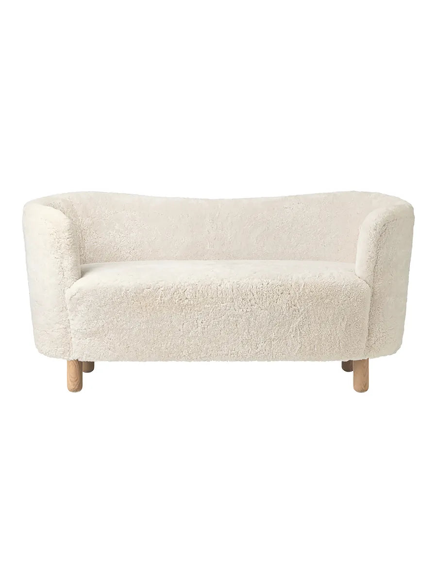 Mingle Sofa fra Audo Copenhagen - Natural Oak - Sheepskin Moonlight - Jacobsen Plus