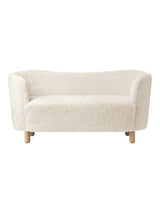 Mingle Sofa fra Audo Copenhagen - Natural Oak - Sheepskin Moonlight - Jacobsen Plus