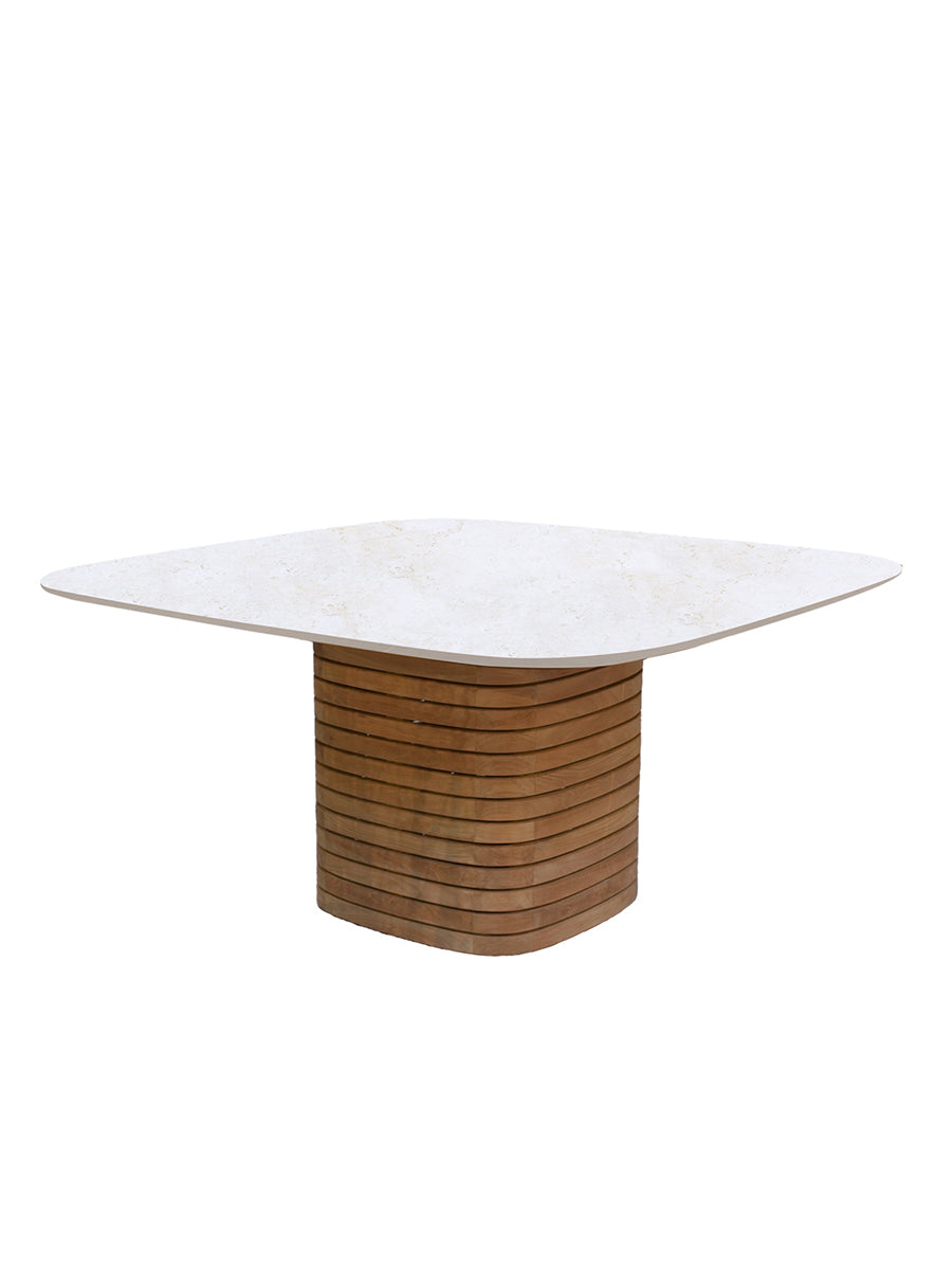 Mellow havebord, kvadratisk fra Cane-line - Travertine look - Jacobsen Plus