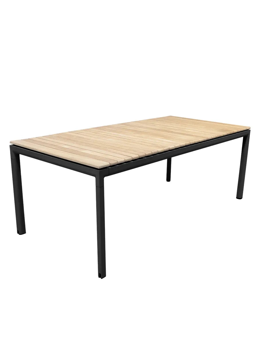 Drop Esstisch m/120 cm udtræk, Teak/lava grey fra Cane-line - 1 - Jacobsen Plus